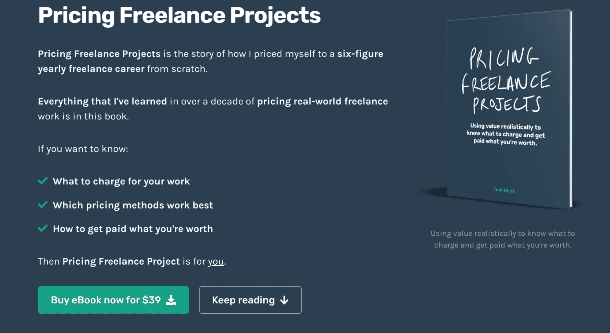 ebook sui prezzi dei progetti freelance