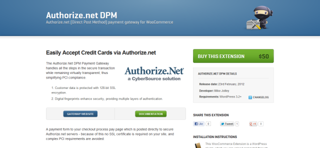 Authorize.net DPM