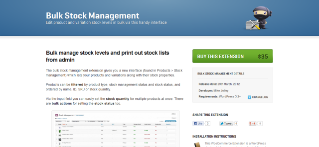 Bulk Stock Management