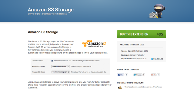 Amazon S3 Storage