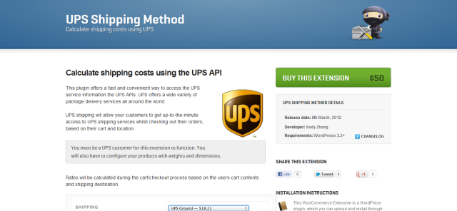 UPS Shipping Method