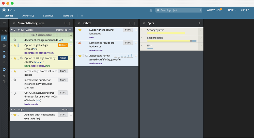 Uma visão geral do Pivotal Tracker